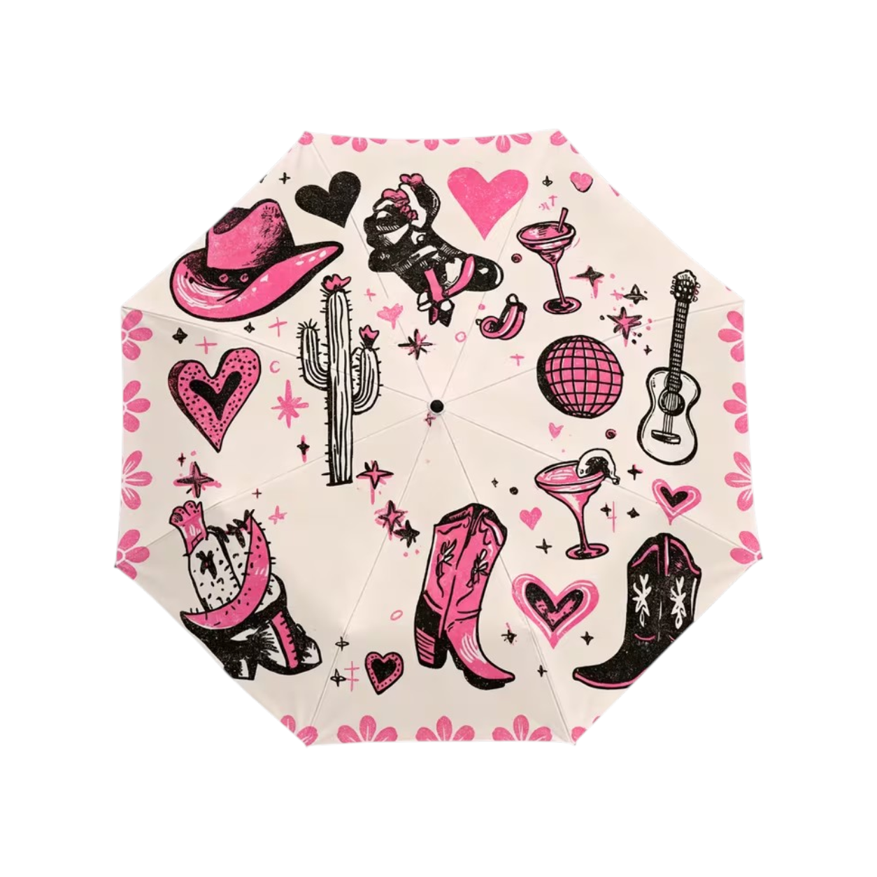 Pink Cool Western Umbrella