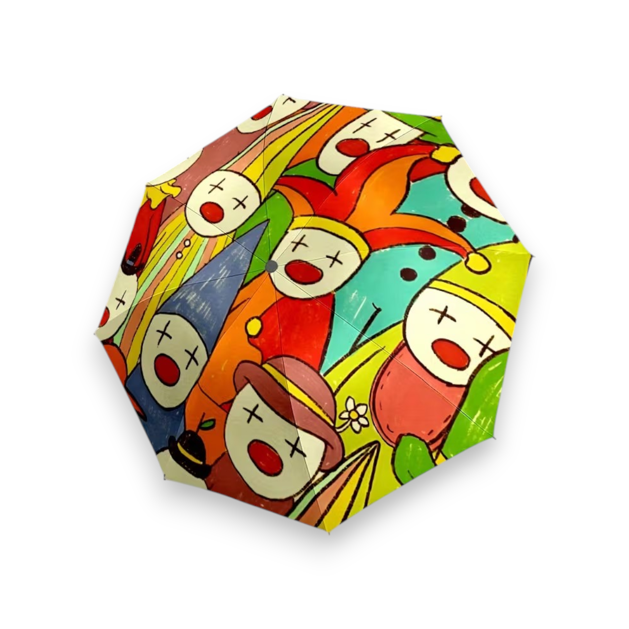Color Pop Clown Umbrella