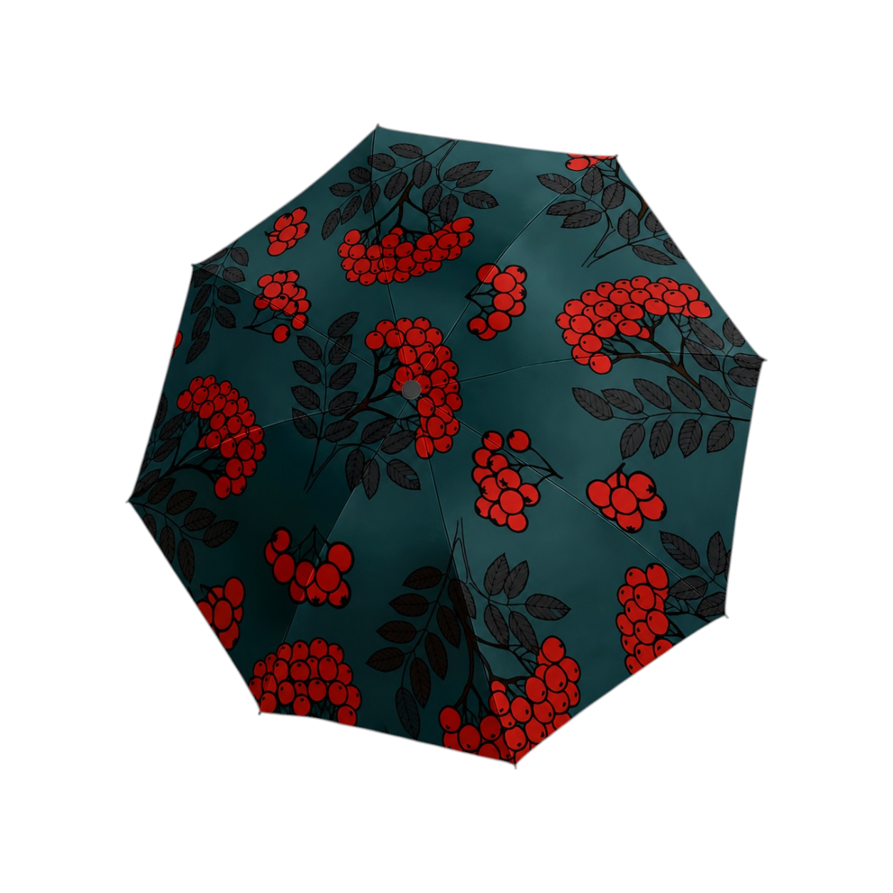 Midnight Berry Bloom Umbrella