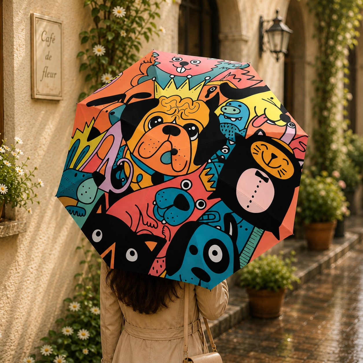 Animal Pop Art Umbrella