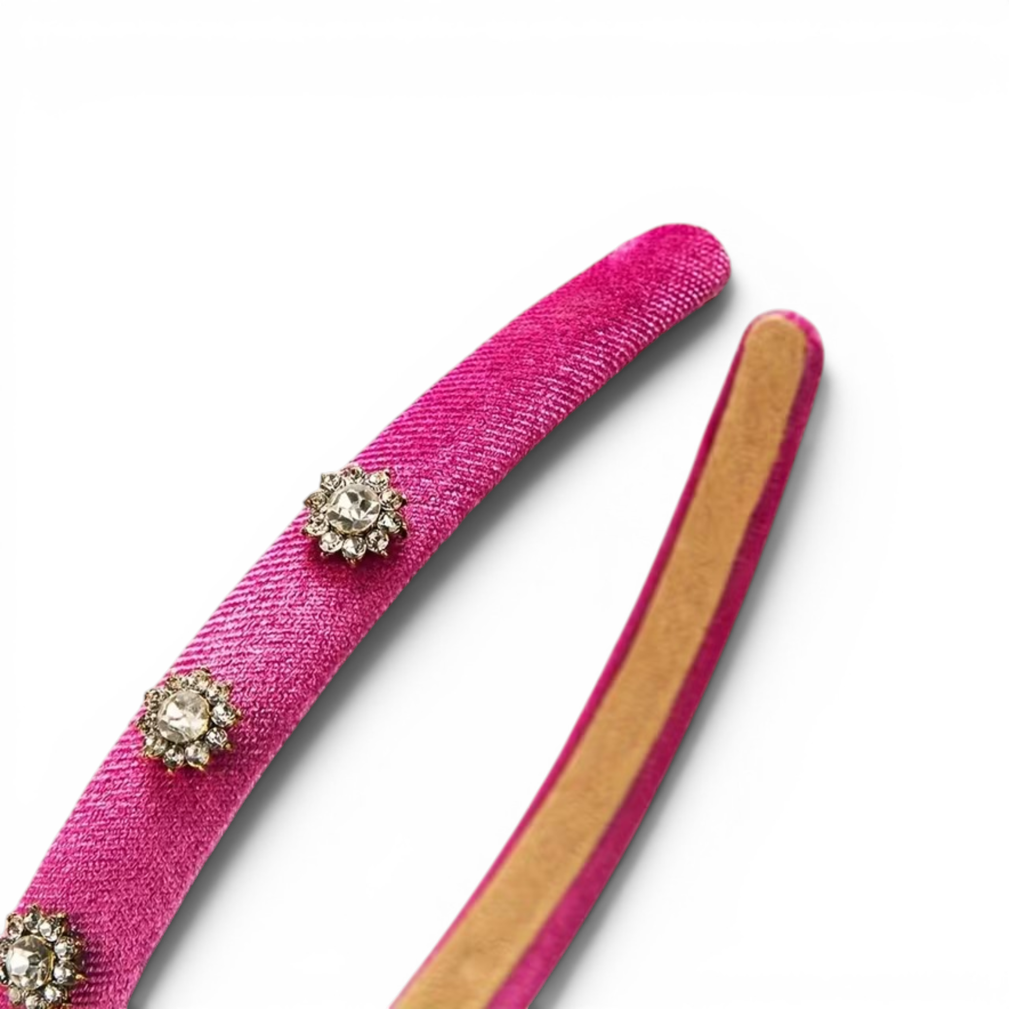 Rose Red Rhinestone Headband