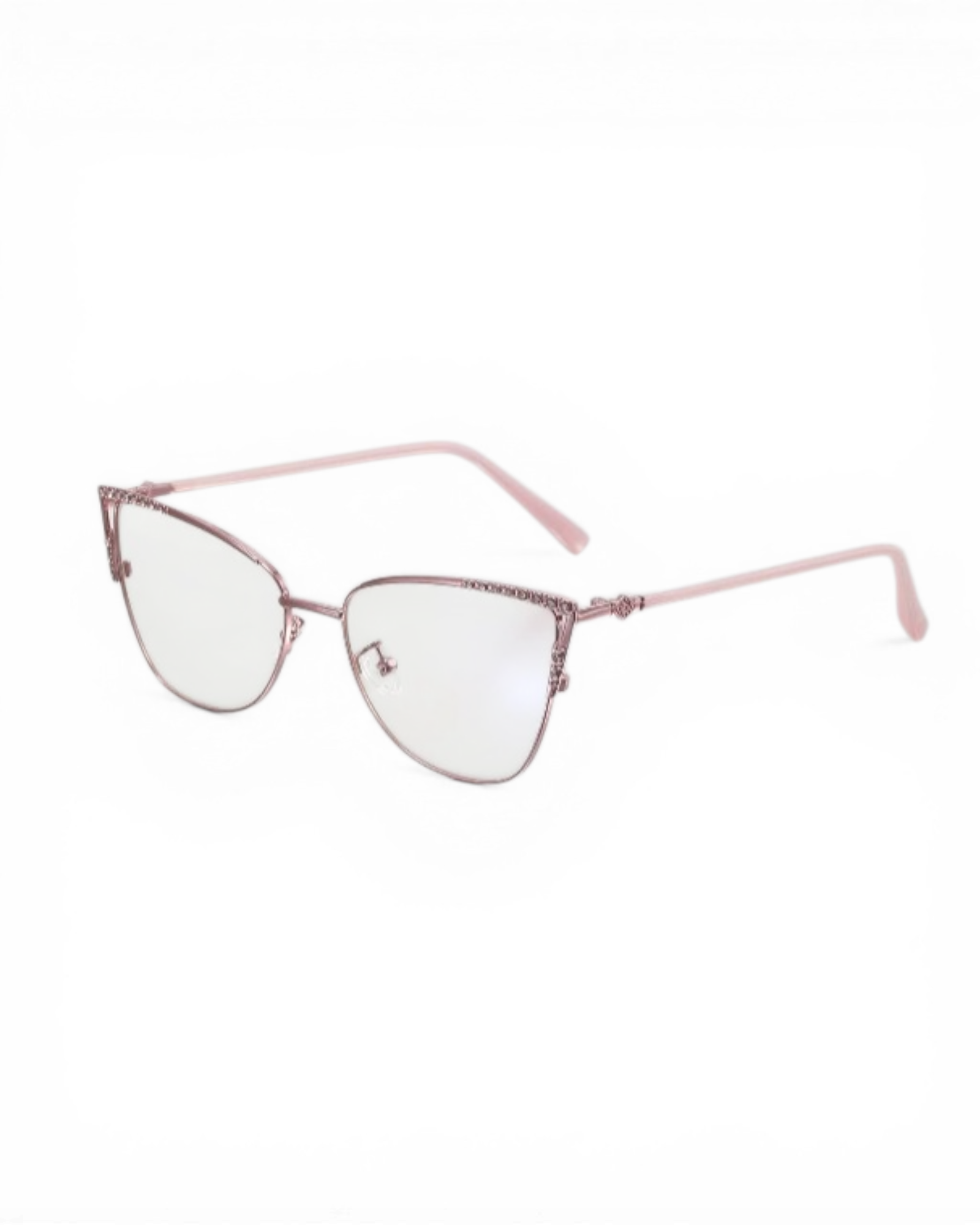 Rhinestone Decor Cat Eye Anti-Blue Light Eyeglasses