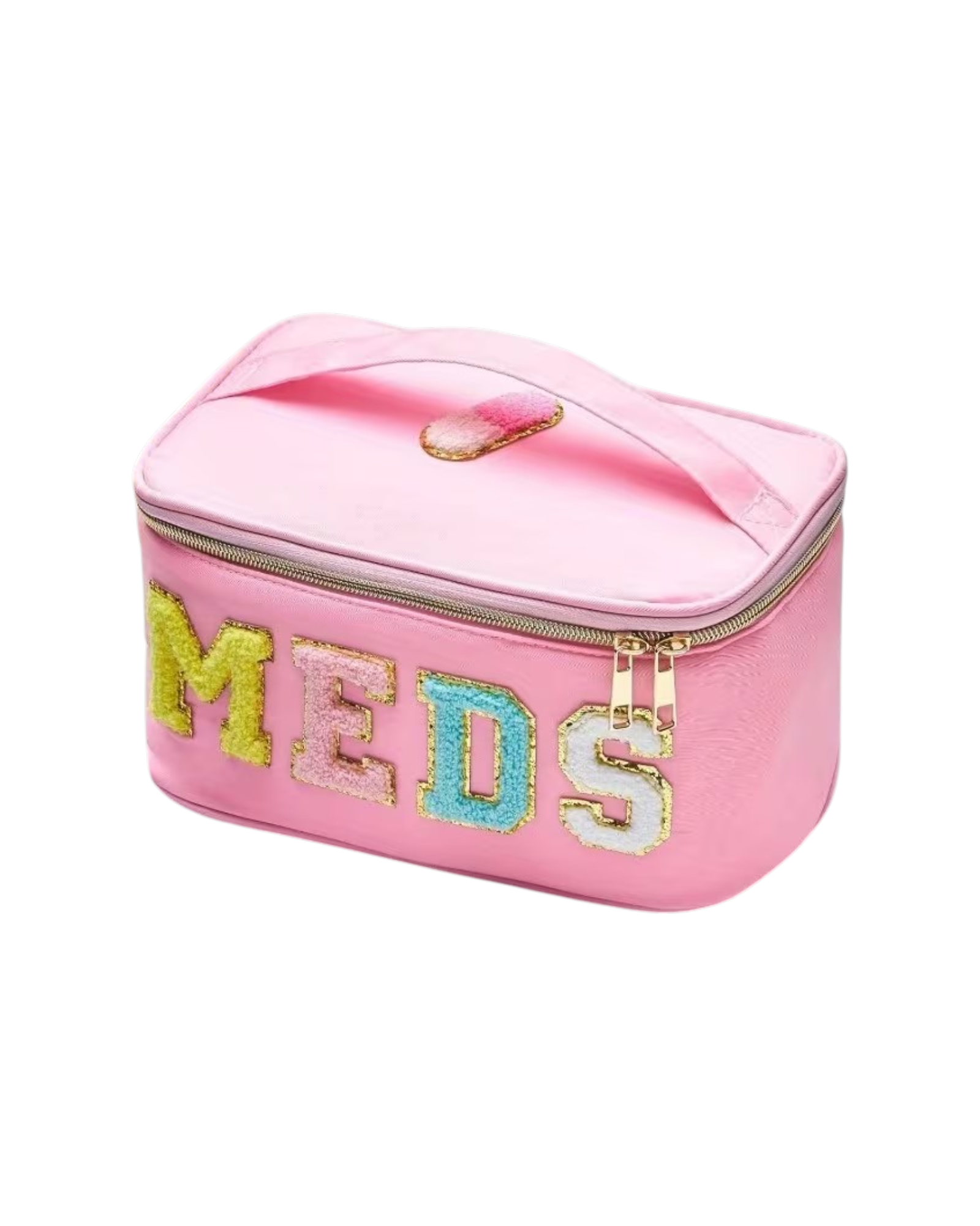 Embroidered Letter Portable Bag