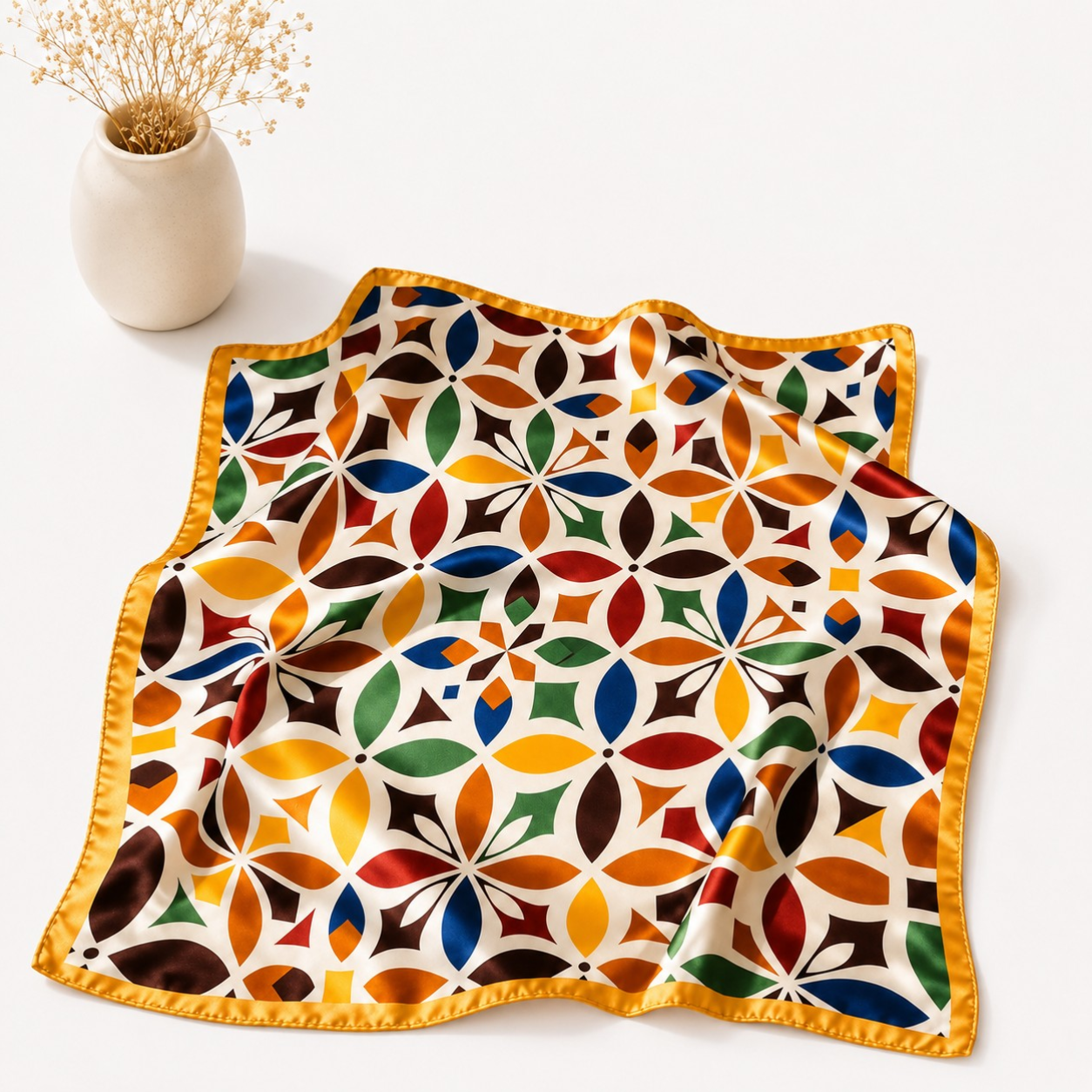 Geometric Grace Scarf