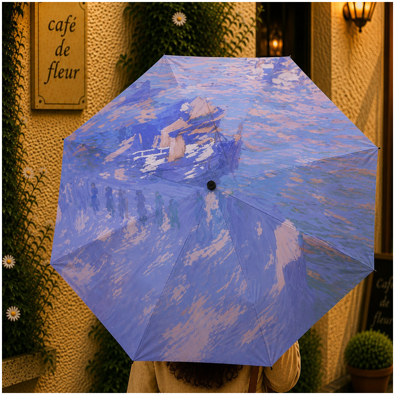 Blue Pastel Paint Umbrella