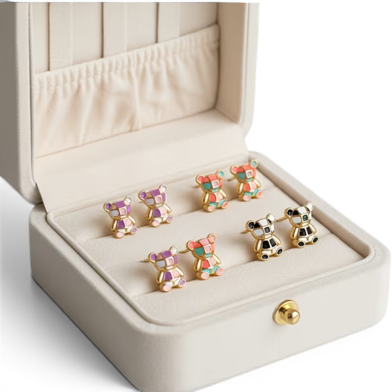Colorful Bear Earrings