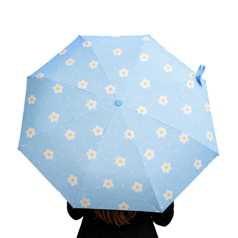 Blue Daisy Umbrella