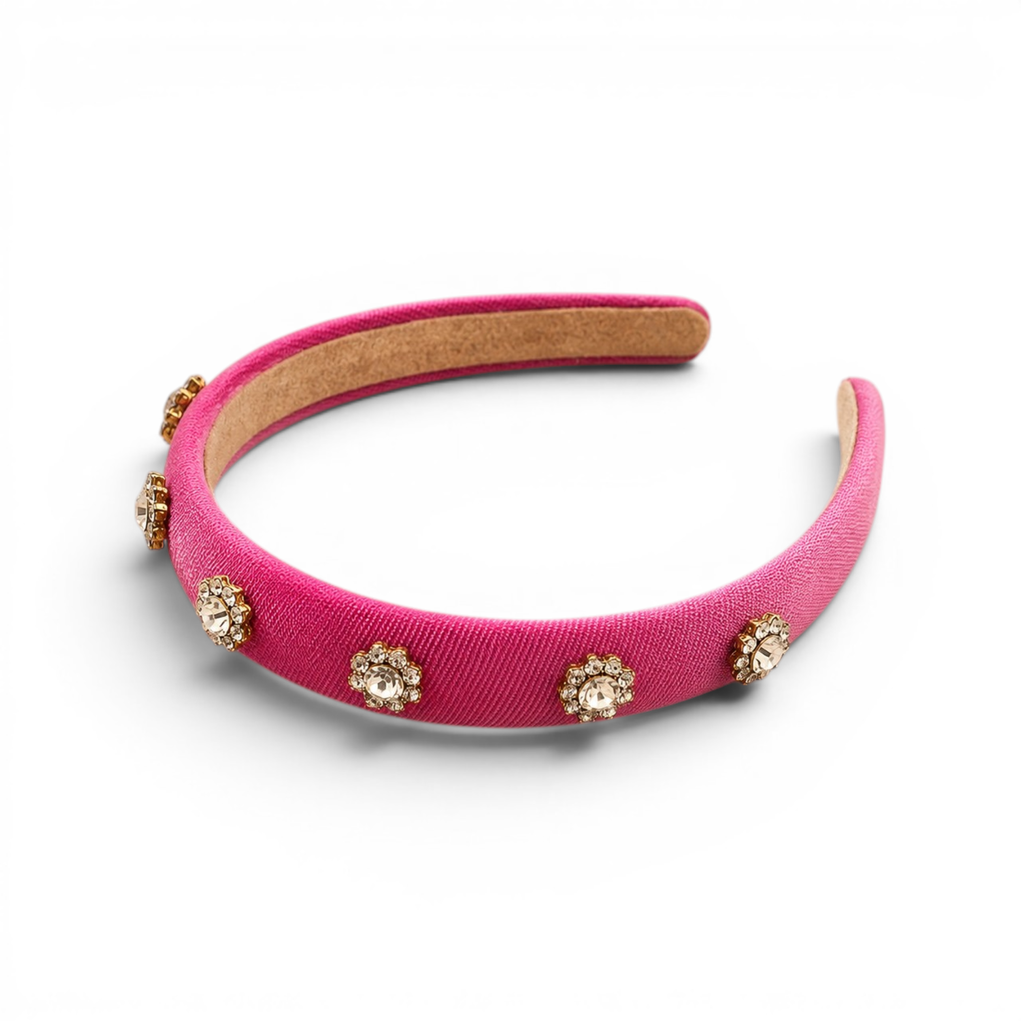 Rose Red Rhinestone Headband