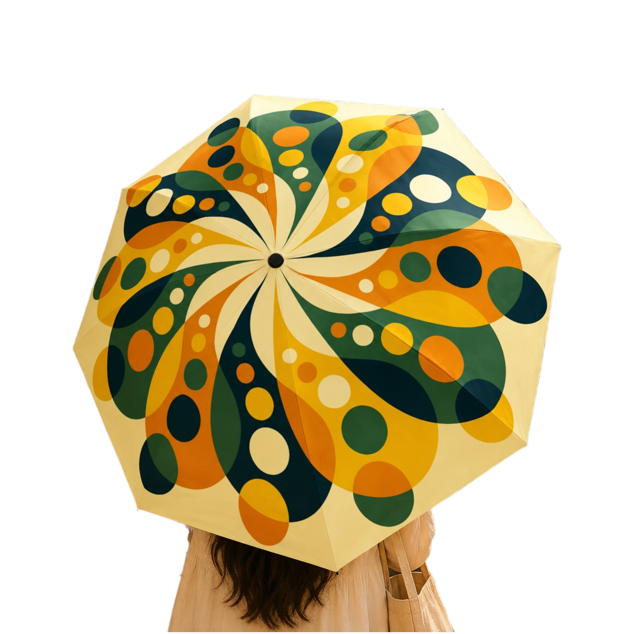 Retro Bloom Spin Umbrella