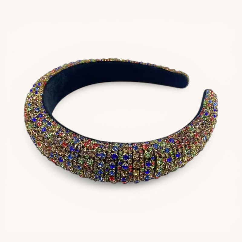 Multicolor Rhinestone Hairband