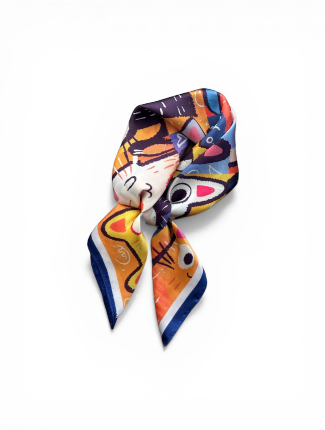 Pop Art Cat Scarf