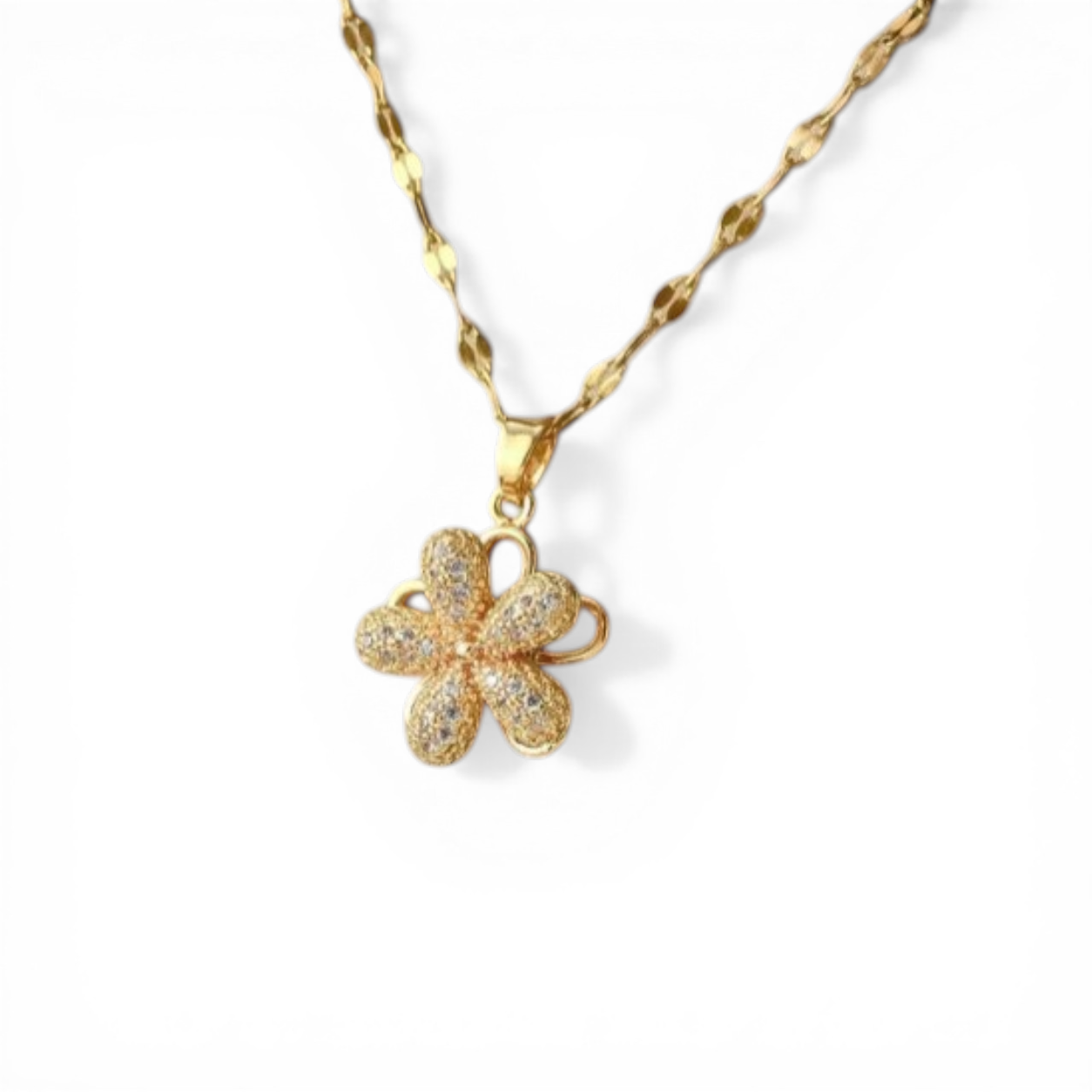 Rotatable Flower Necklace