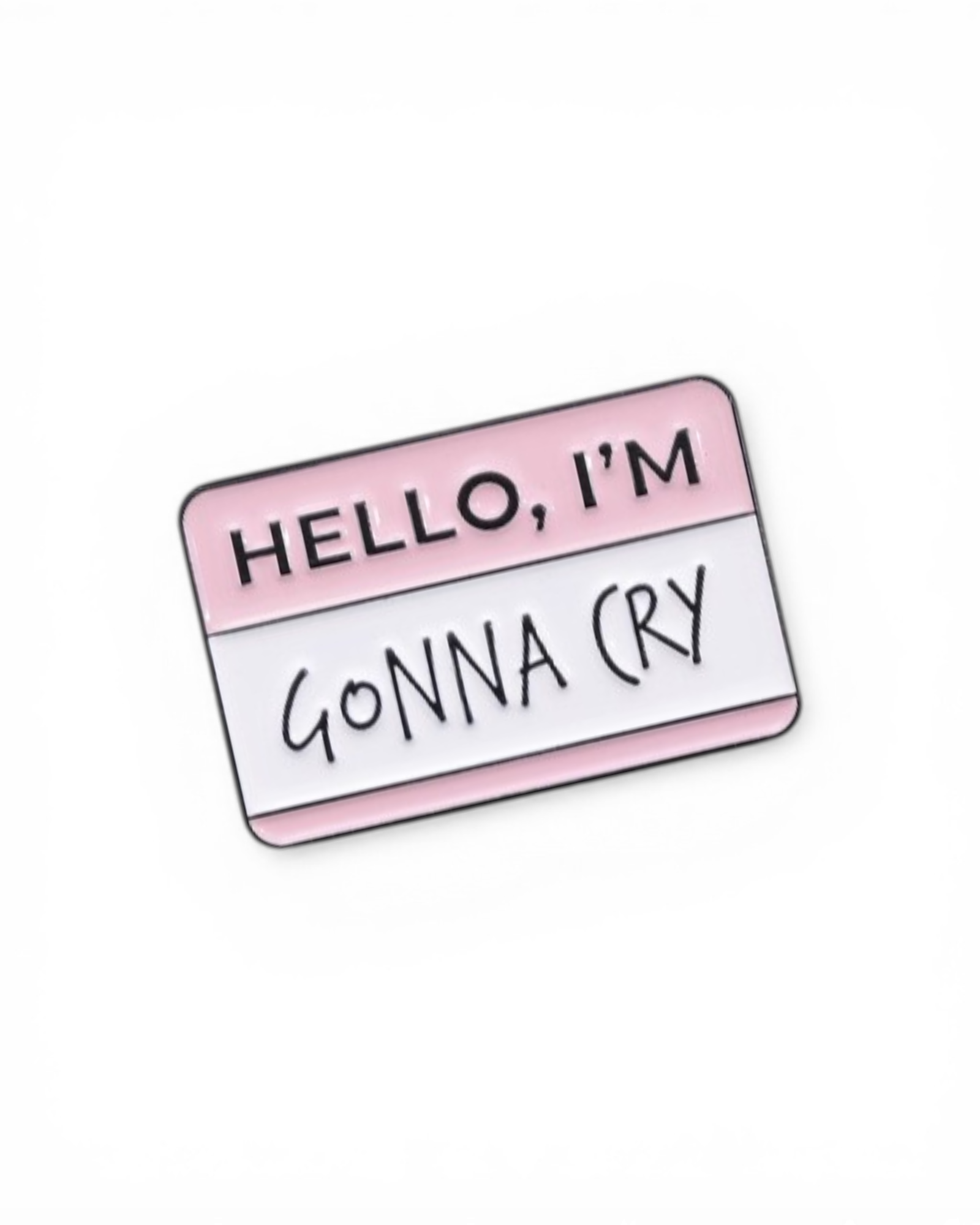 I'm Gonna Cry Letter Graphic Decor Brooch