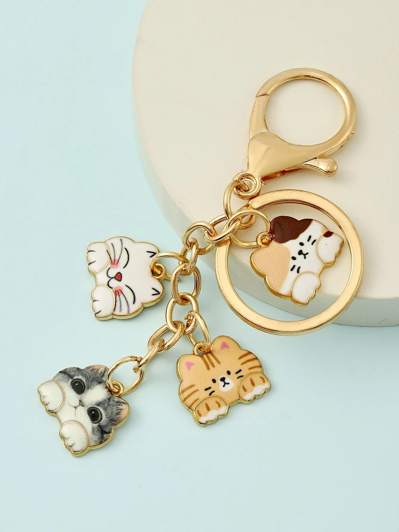 Cat-Meow Charm Keychain