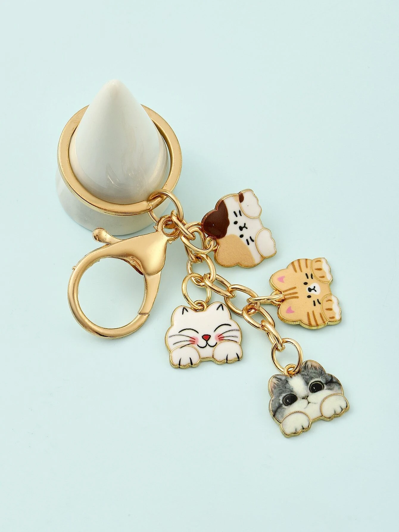 Cat-Meow Charm Keychain