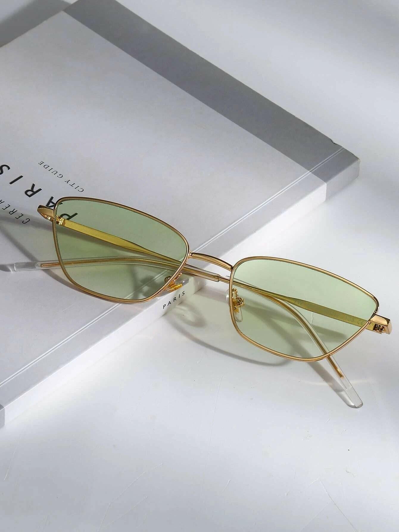 Tinted Lens Sunglasses with a stylish and functional design. These sunglasses feature lenses with a tinted shade, offering both fashion-forward aesthetics and sun glare protection.