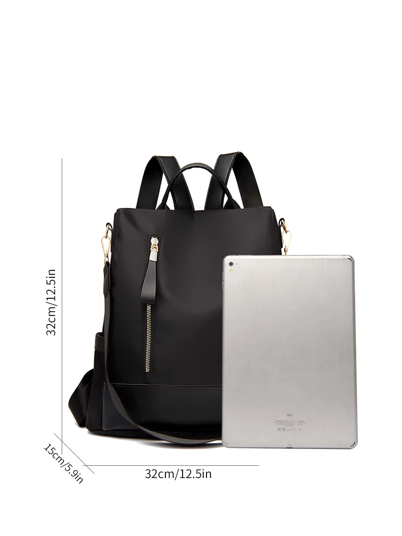 Anti-theft backpack bag with minimalist design and zipper closure. This accessory combines security with clean lines, offering a practical and stylish way to carry your essentials.