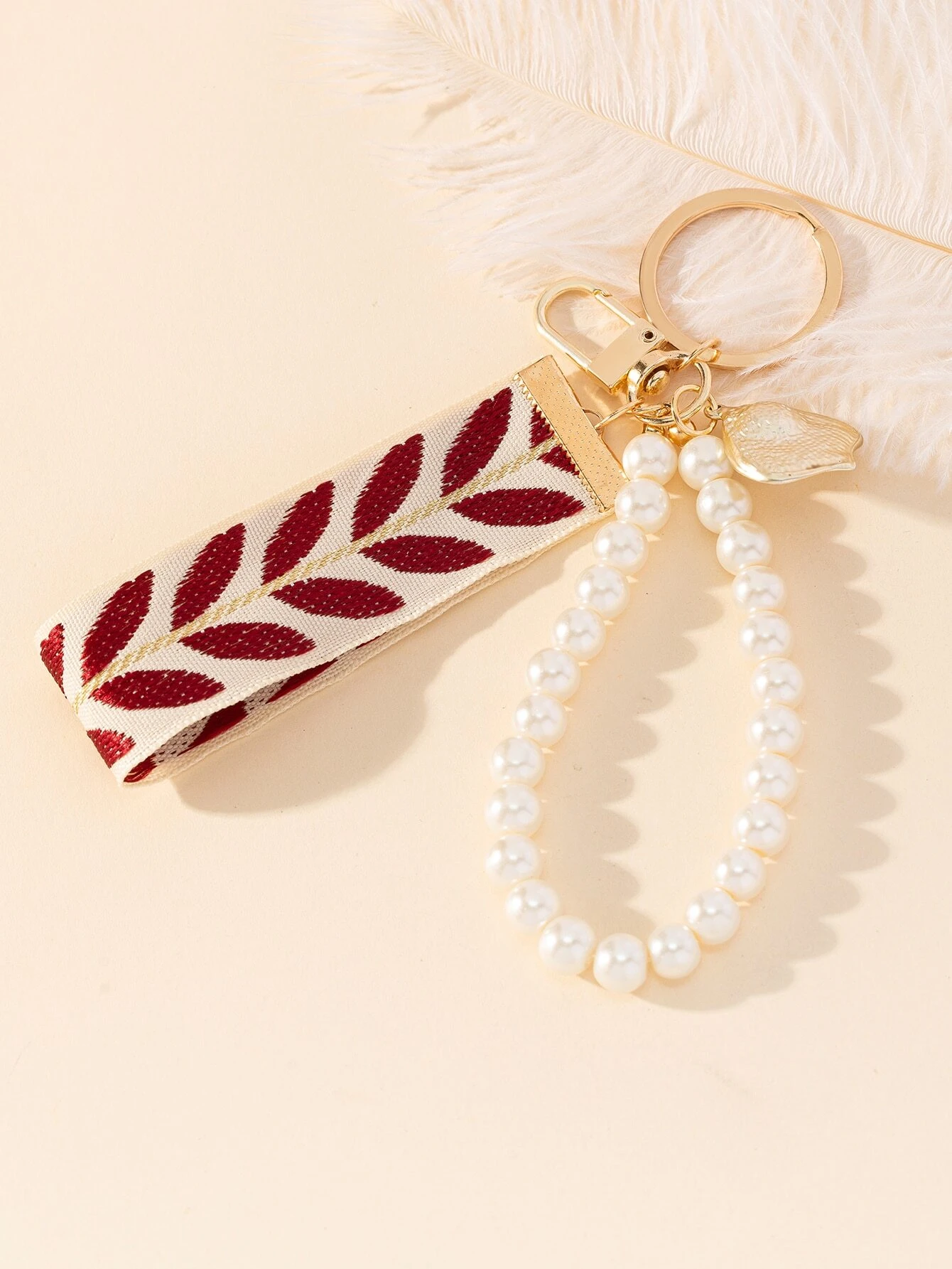 Pearl Wristlet Keychain