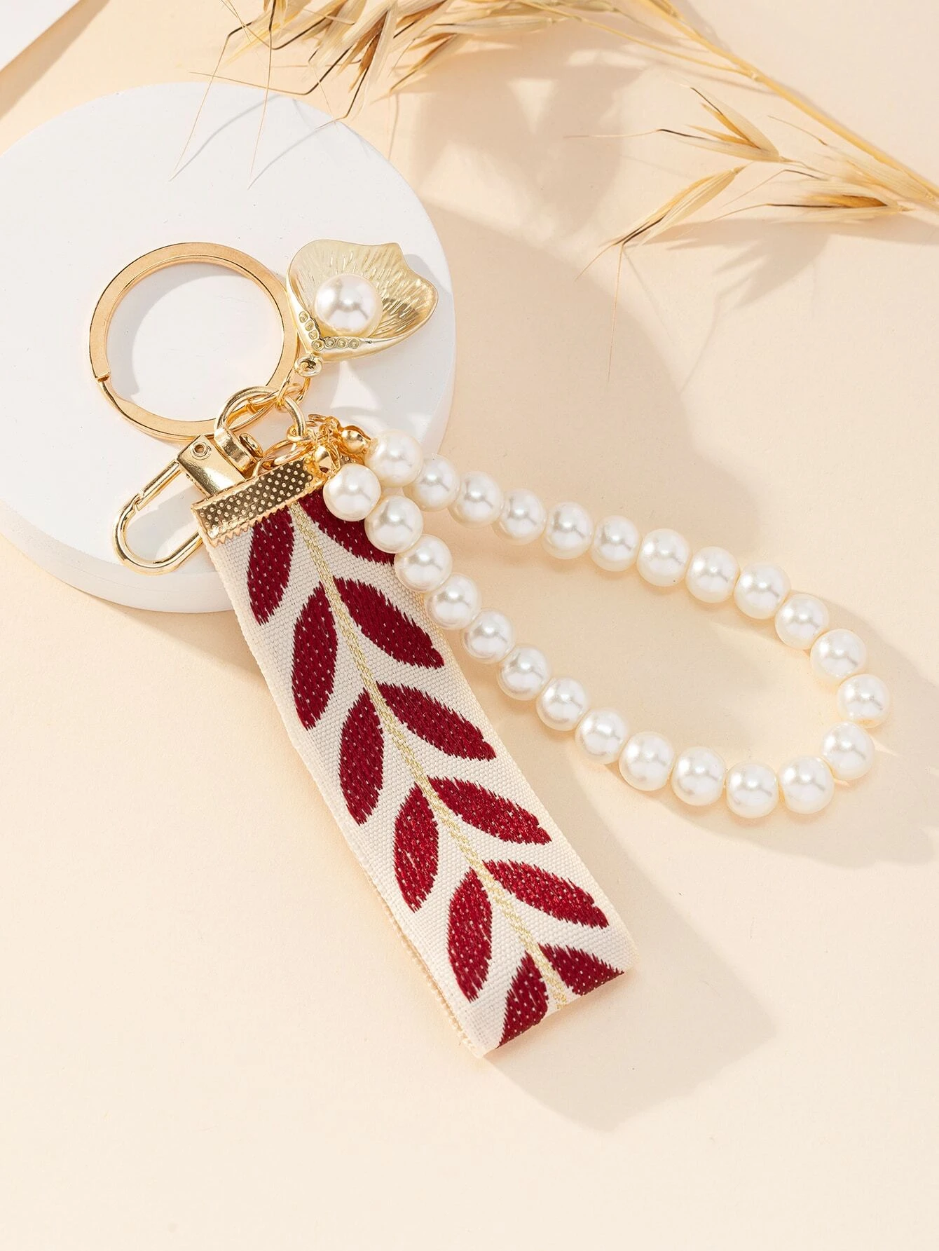 Pearl Wristlet Keychain