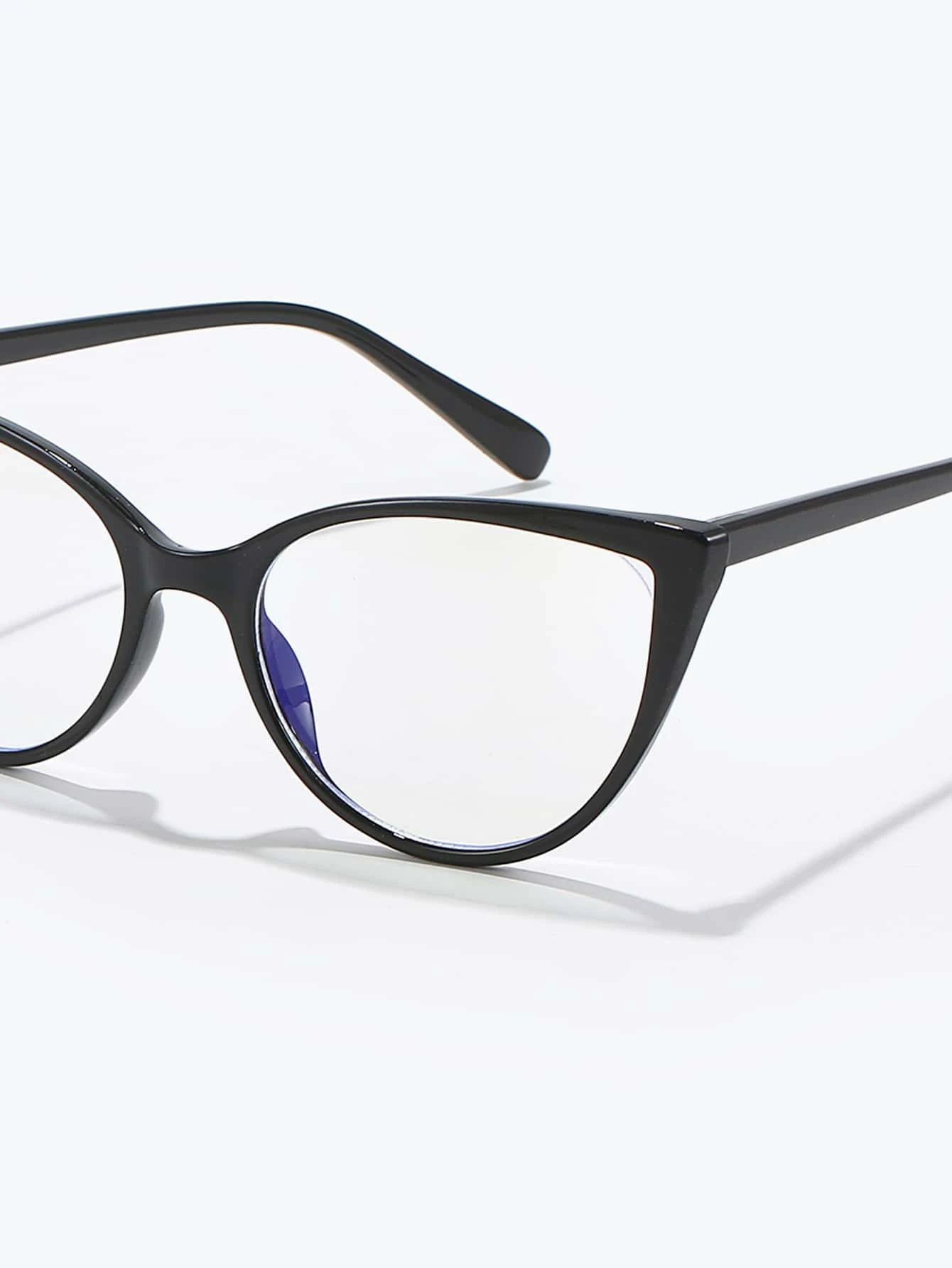 Pair of stylish Cat Eye Anti-Blue Light Eyeglasses designed to protect eyes from digital screen strain. The glasses feature a fashionable cat-eye frame shape and specialized lenses that block harmful blue light emitted by screens. These eyeglasses offer both style and eye comfort in the digital age.