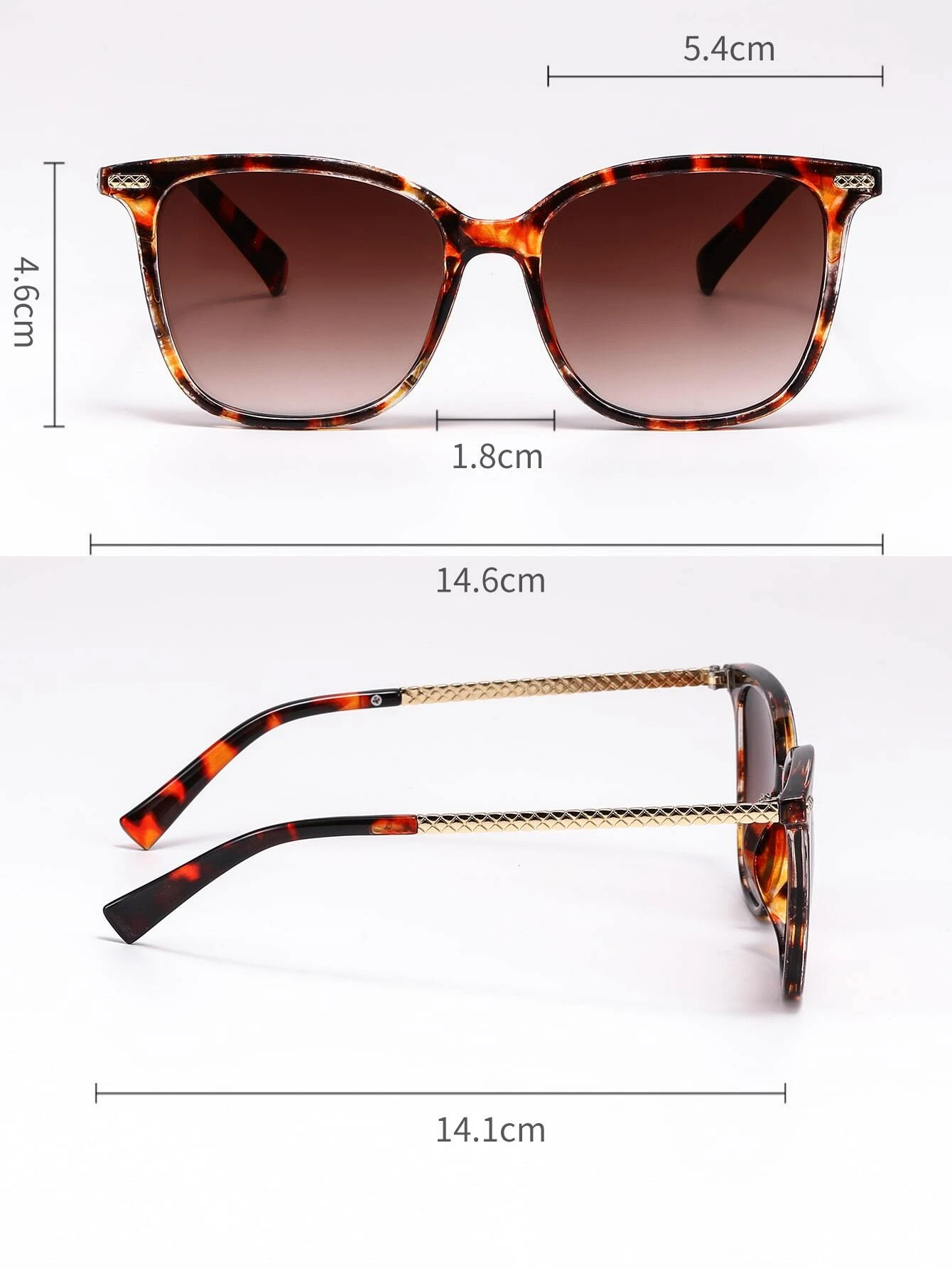Stylish tortoiseshell frame sunglasses featuring a mottled pattern of rich browns and ambers. The oversized round lenses provide UV protection and a touch of vintage flair, while the sturdy frame design ensures both comfort and durability.