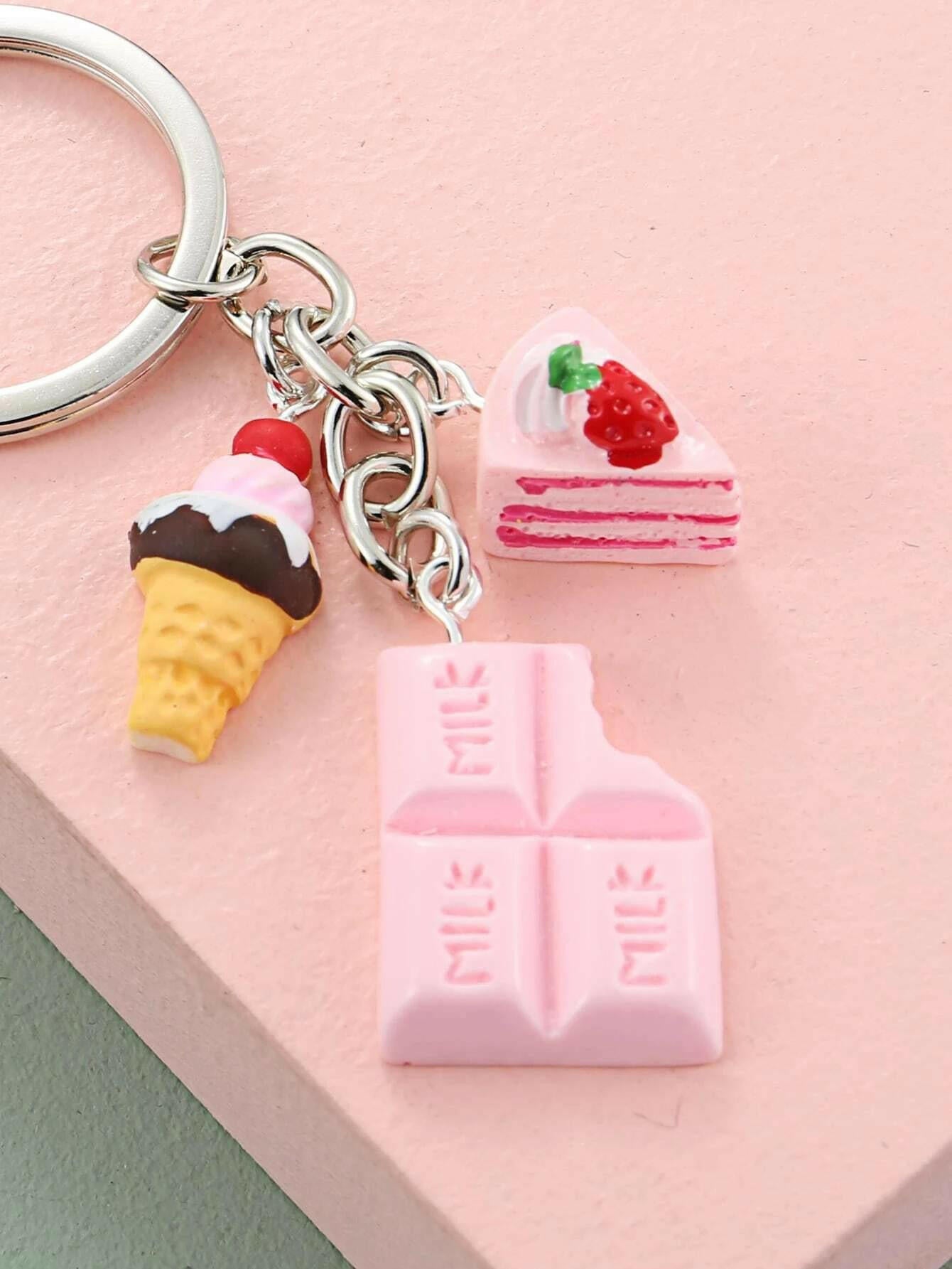 Sweet Cake Pendant Keychain