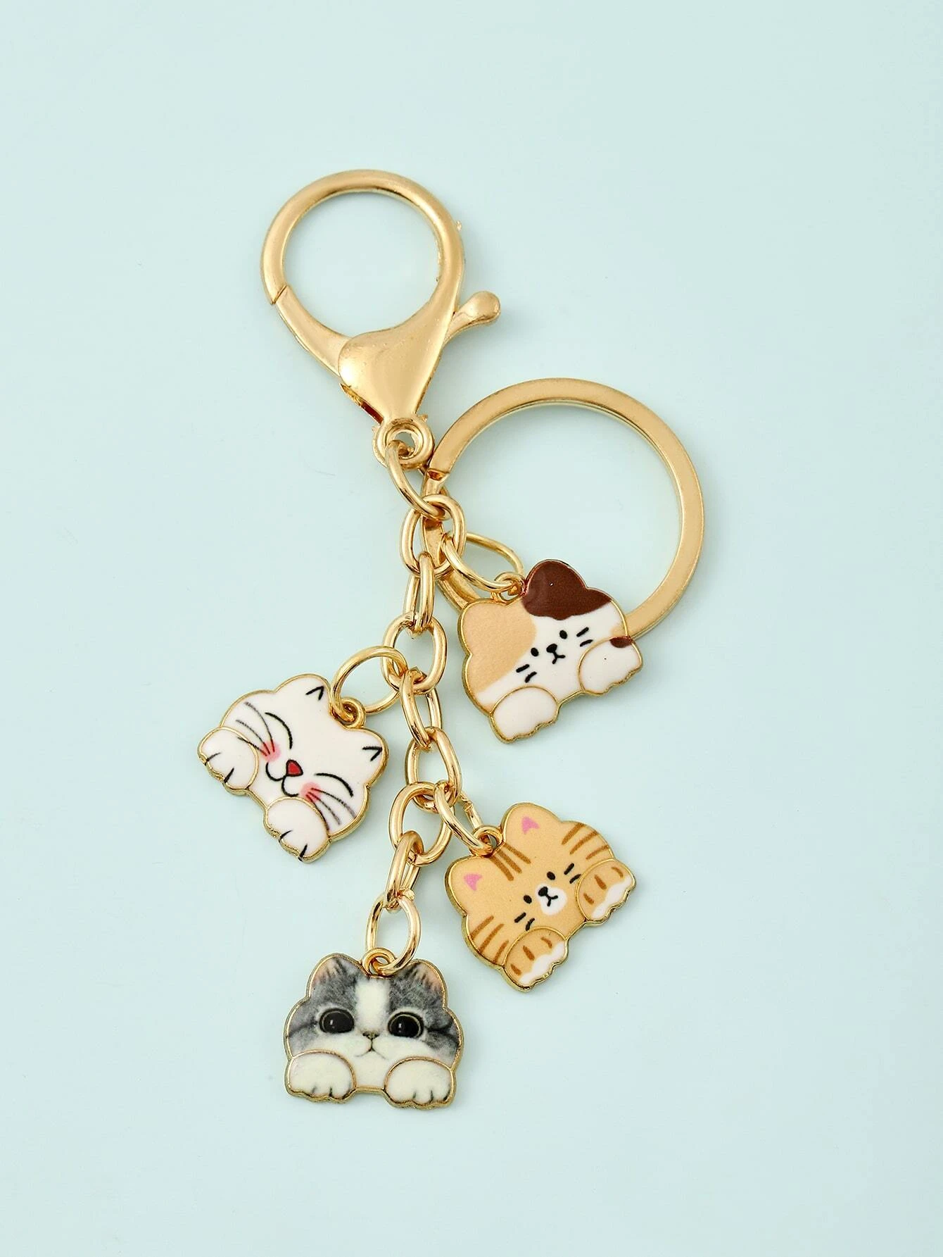 Cat-Meow Charm Keychain