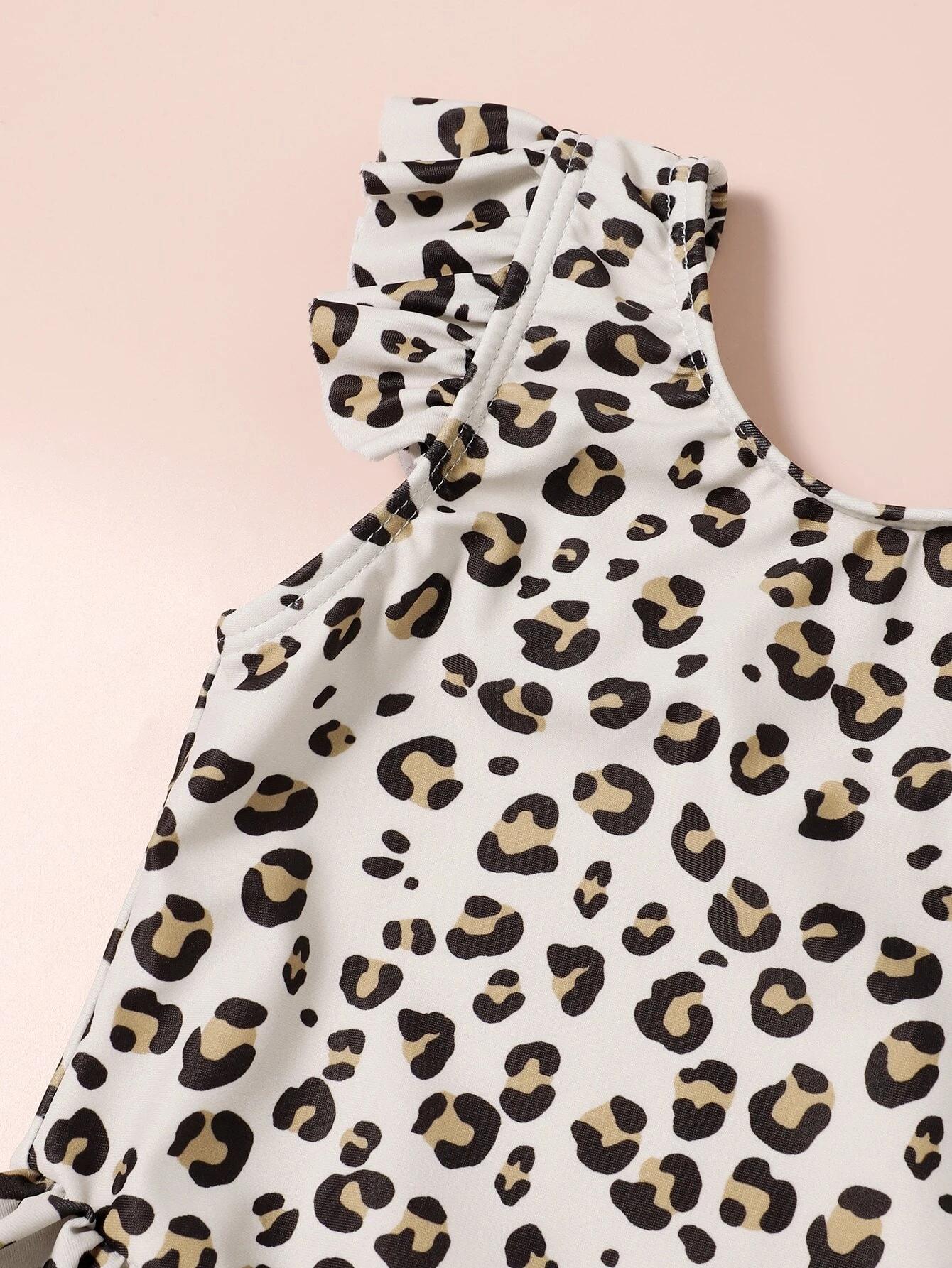 Baby Girl Leopard Ruffle One Piece Swimsuit – Estilo Philippines