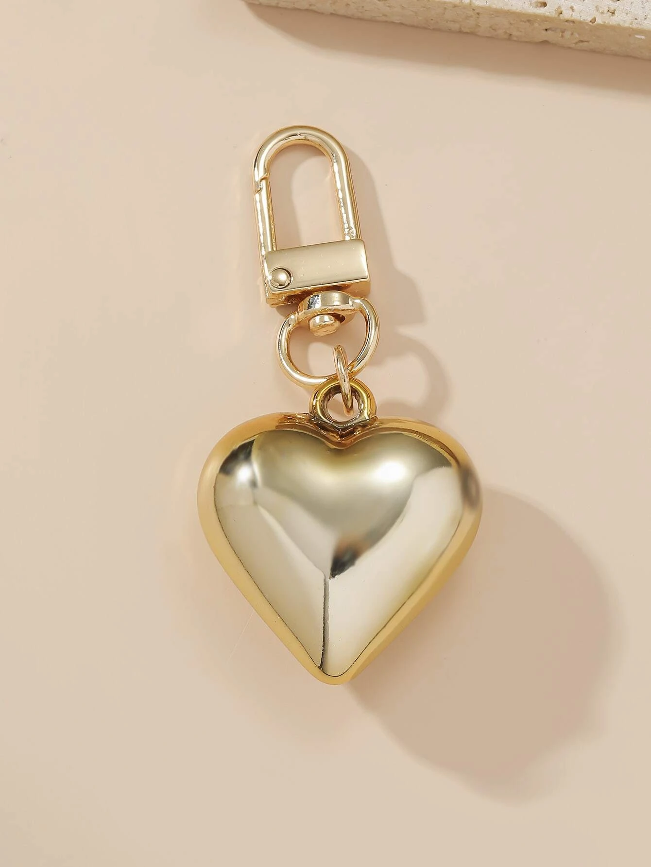 Golden Heart Design Charm