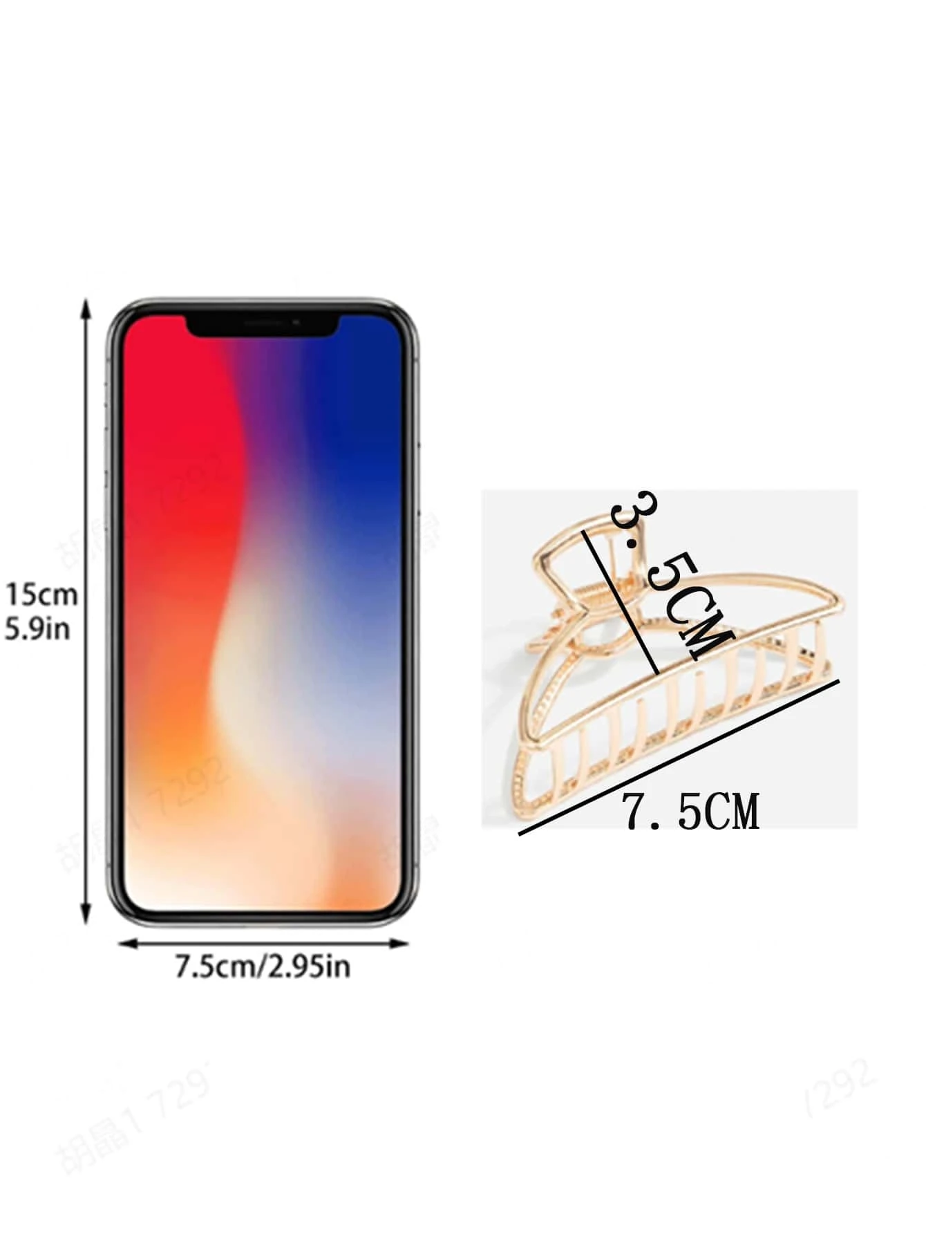 Metal claw hair clip, a functional and versatile accessory for securing hair in various styles with ease.